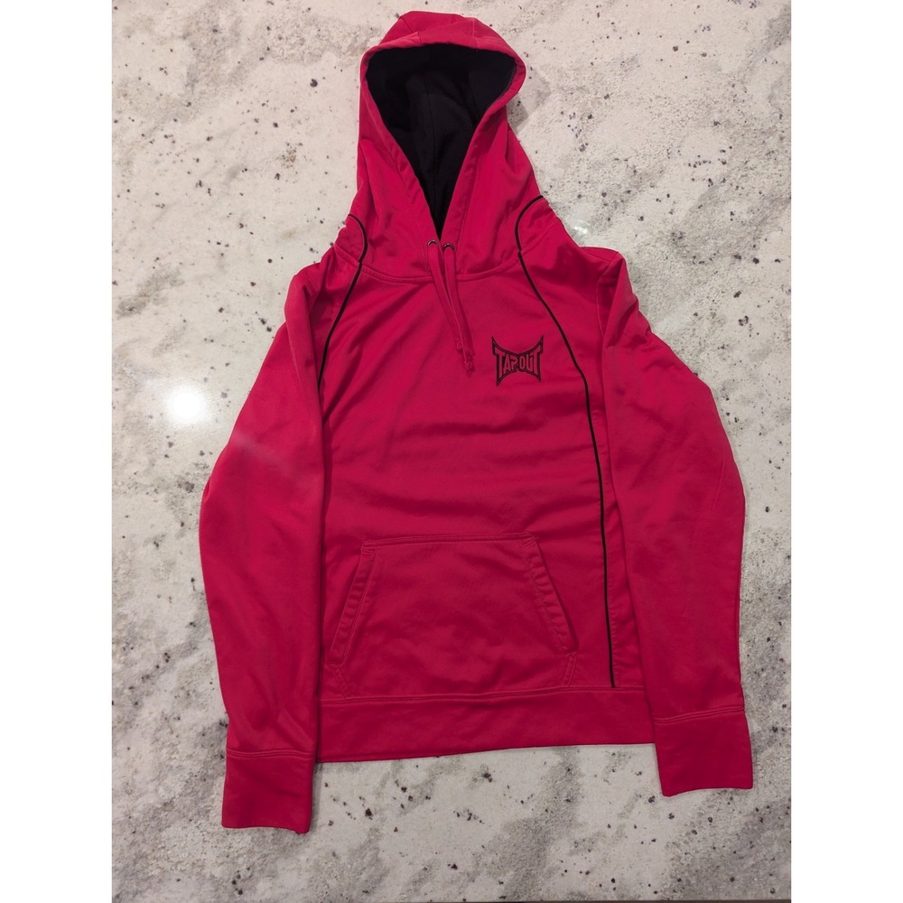 Tapout Neon Pink‎ Hoodie Youth XL/Women Small Y2K Athletic Sport Gym Emo